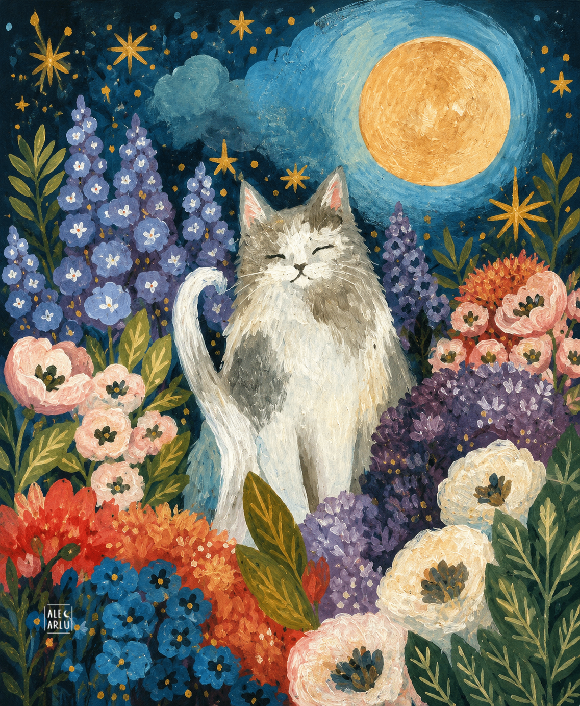 Retrato canalizado — gato